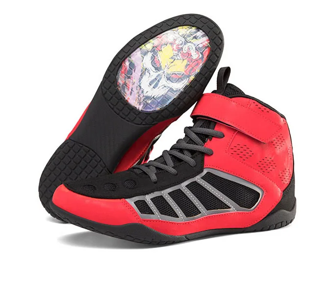 

Ботинки унисекс профессиональные для бокса, спортивные ботинки для взрослых, Муай Тай, фитнеса, борьбы, тяжелой атлетики, тренировочные бот...