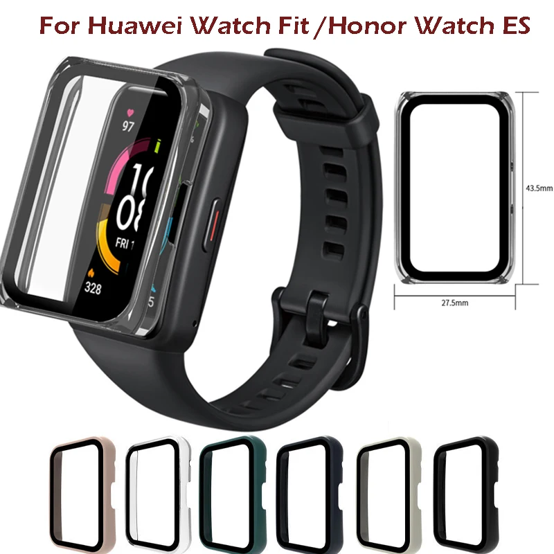 

PC Case Screen Protector Glass For Huawei Watch Fit Full Protective Shell Film For Honor Watch ES Huawei Watch Protective Cover
