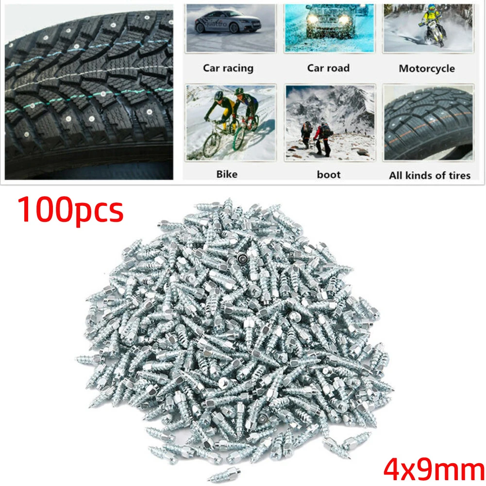

Car Tire Studs Anti-Slip Screws Nails Auto Motorcycle Bike Truck ATV Off-road Tyre Anti-ice Spikes Snow Shoes Sole Cleats