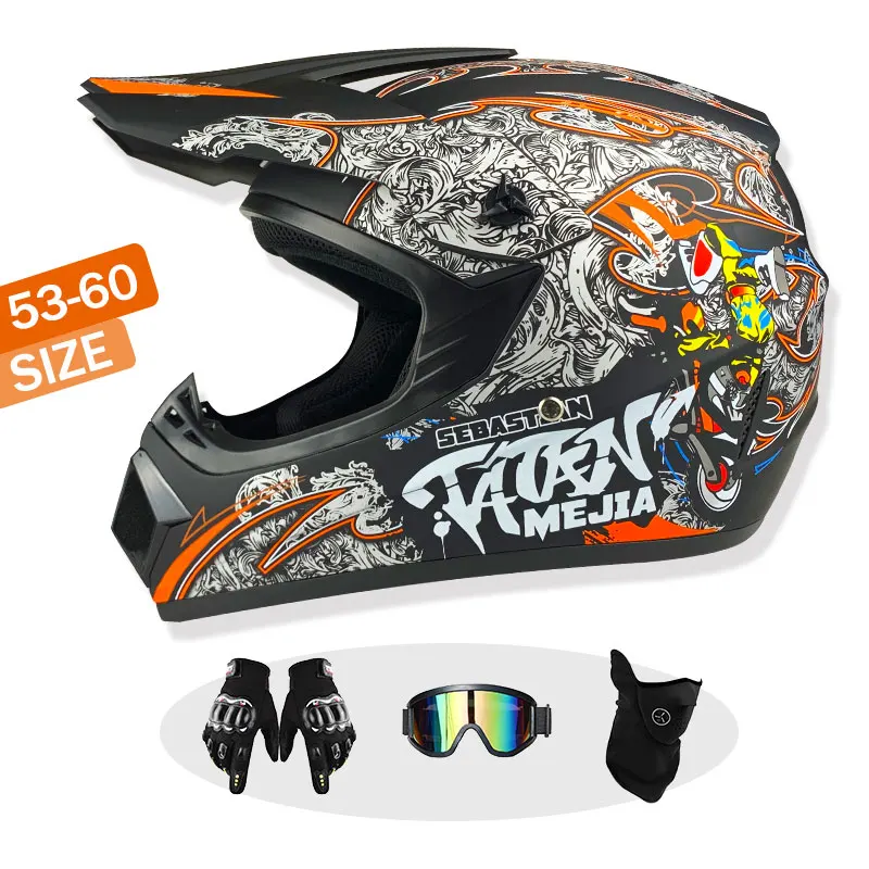 

Отправка 3 шт. подарок детский и подростковый внедорожный мотоцикл ралли шлем для горного велосипеда картинг AM DH крест шлем