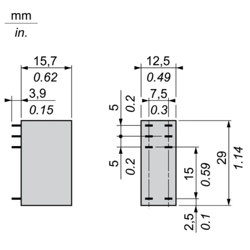 Реле Schneider RSB2A080BD 24В 2NO+2NC 8А