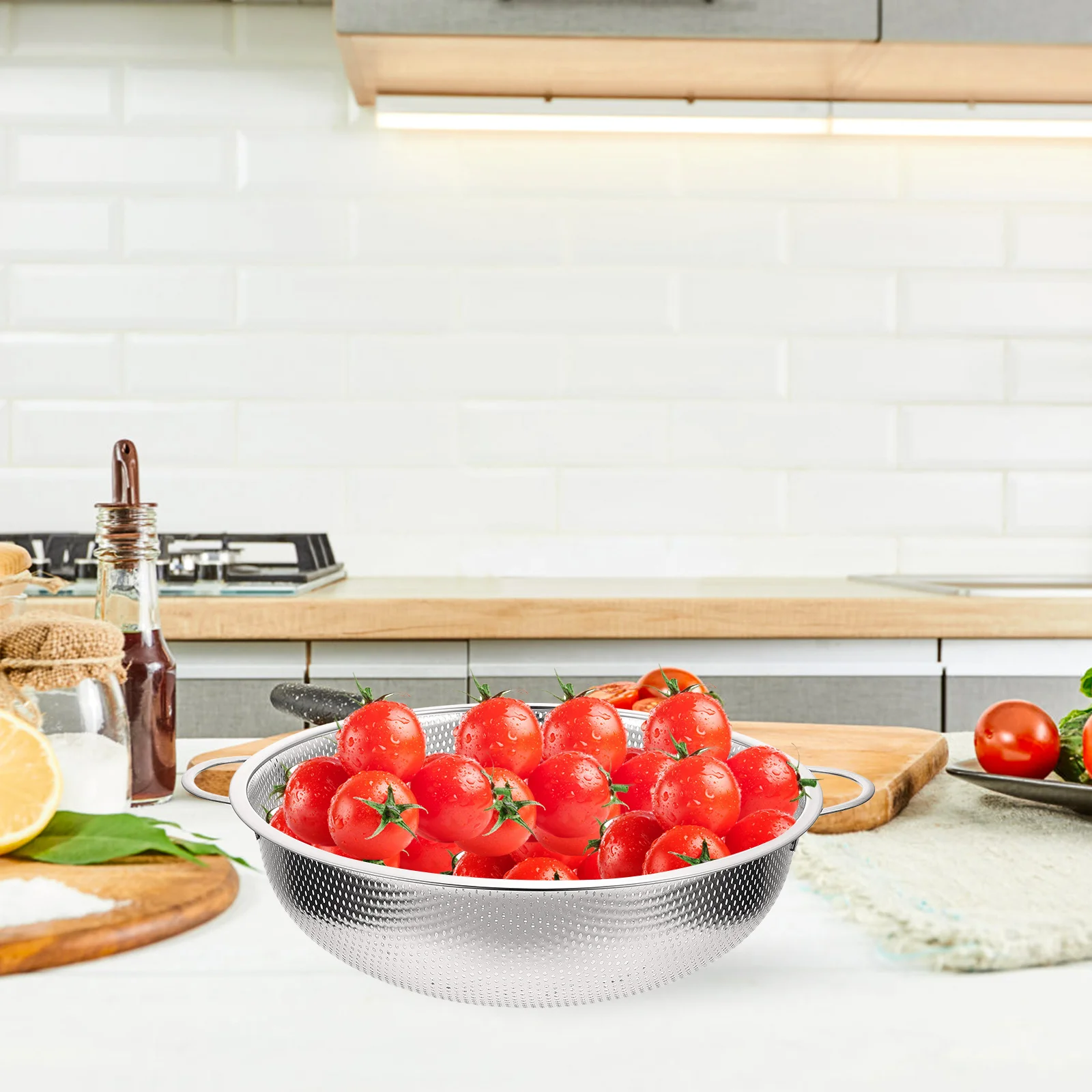 Бинауральная корзина для слива дуршлаг сито мелкой сетки бытовой контейнер