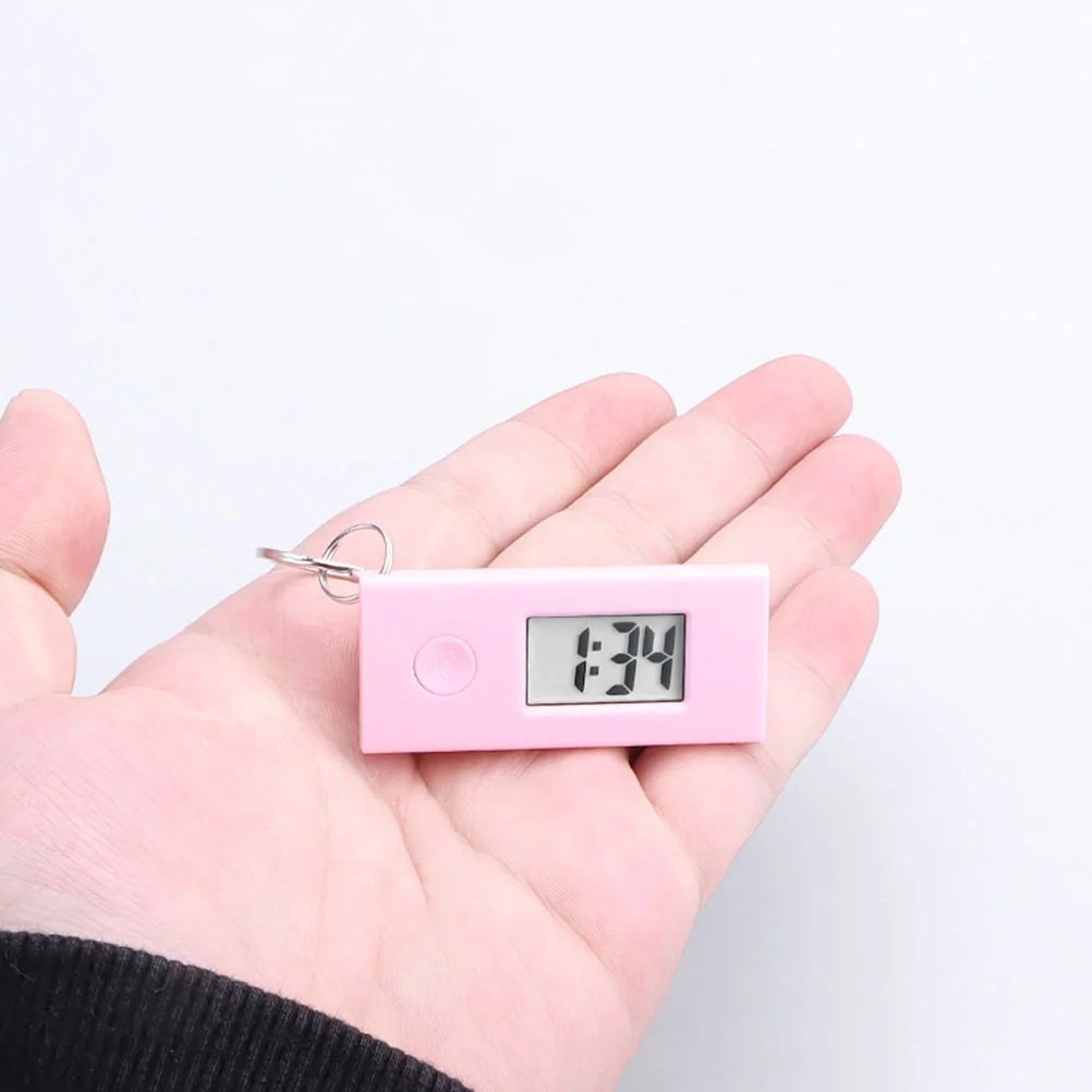 5 шт. бесшумные цифровые часы брелок подвесные студенческий кулон карманный