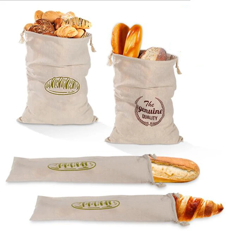 

Льняные пакеты для хлеба, многоразовый мешок на шнурке для булочек, сумка для домашнего ремесленного хлеба, льняные пакеты для хлеба для баг...