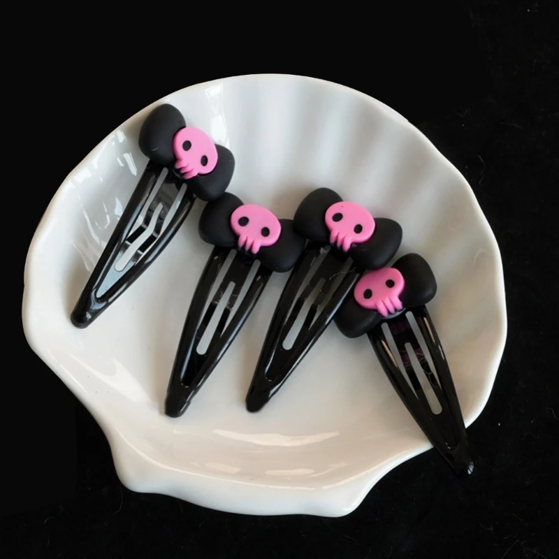 Заколка с черепом Луки для волос Шпилька бантиками Заколки JK Jk Аксессуары в