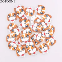 zotoone 100pcs cute dog randomly 2 holes wood sewing buttons scrapbooking 33cm button diy garment accessories clothes for kids