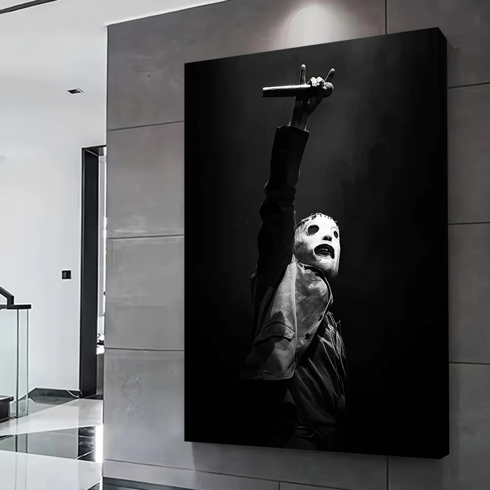 Фото Постер с изображением Кори Тейлора из Slipknot, на заказ, для печати, на холсте, для современного домашнего декора, украшение для стен №2