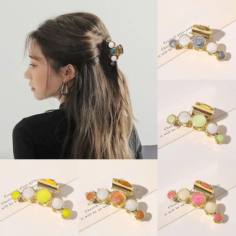 

Korea Rhinestone Hair Clips Crab Crystal Hairpins For Women Girls Elegant Ponytail Holder Barrettes Hair Accessories Headwear