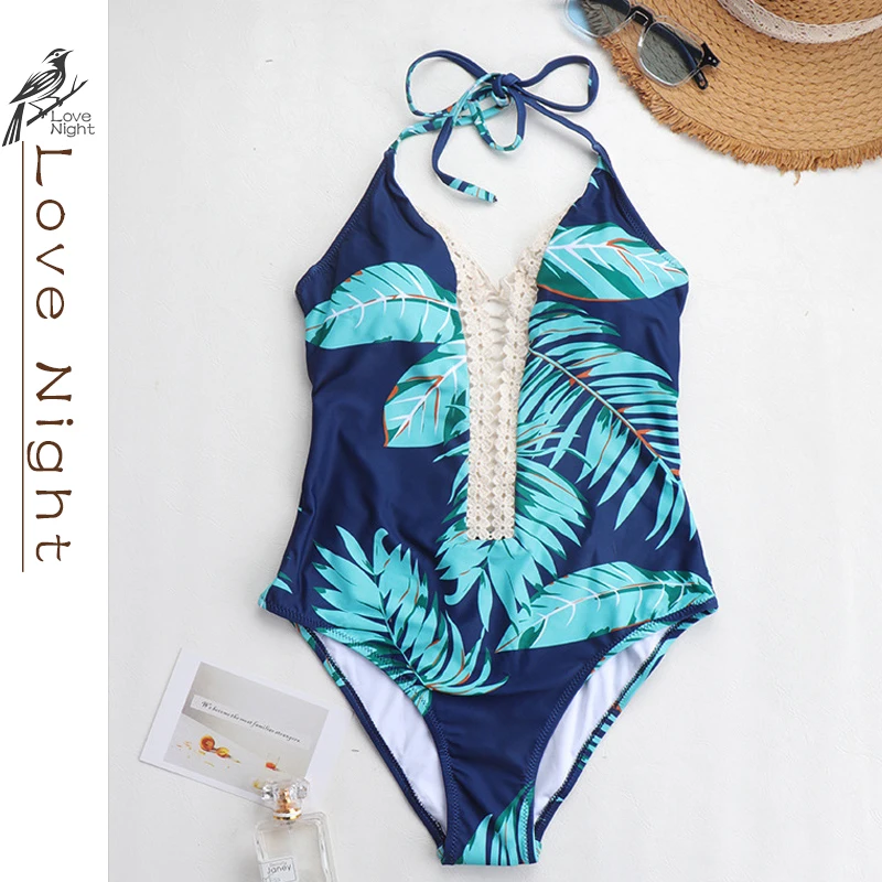 

Love Night Ruched Sexy Women One Piece Swimsuit Female Solid Push Up Swimwear Thong Bather Bathing Suit Monokini Brazilian Bodys