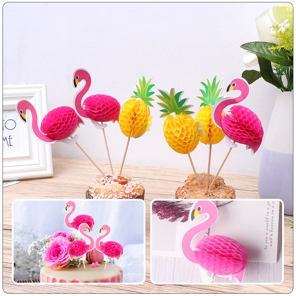 30 шт. аксессуары вставка для торта с фламинго детские свадебные украшения