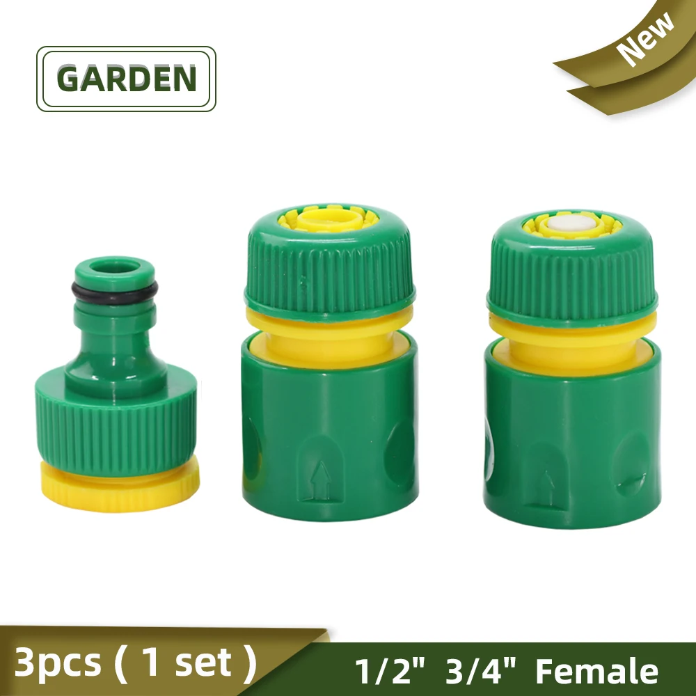 

Garden Quick Coupler 1/2'' Water Hose Adapter Faucet Connector Irrigation Watering Connection Repair Plumbing Accessories tool