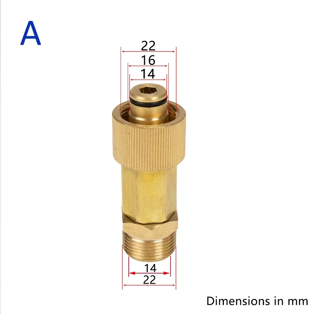Латунный соединитель для мойки высокого давления HD адаптер EasyForce соединение M22