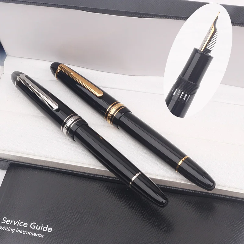 

School Black Fountain Window Pens Nib Gift Luxury Resin Calligraphy Filling Pen Piston 149 Supplies View Ink Set