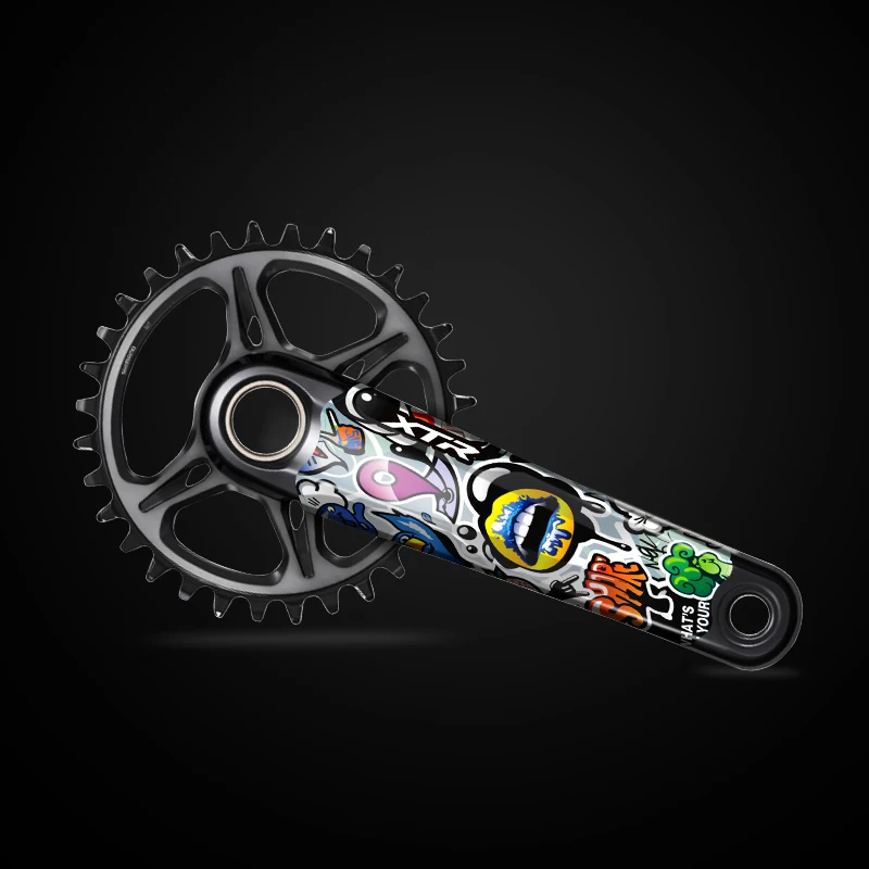 Горный велосипед MTB XTR M9100 кривошипная наклейка зубчатая пластина защита