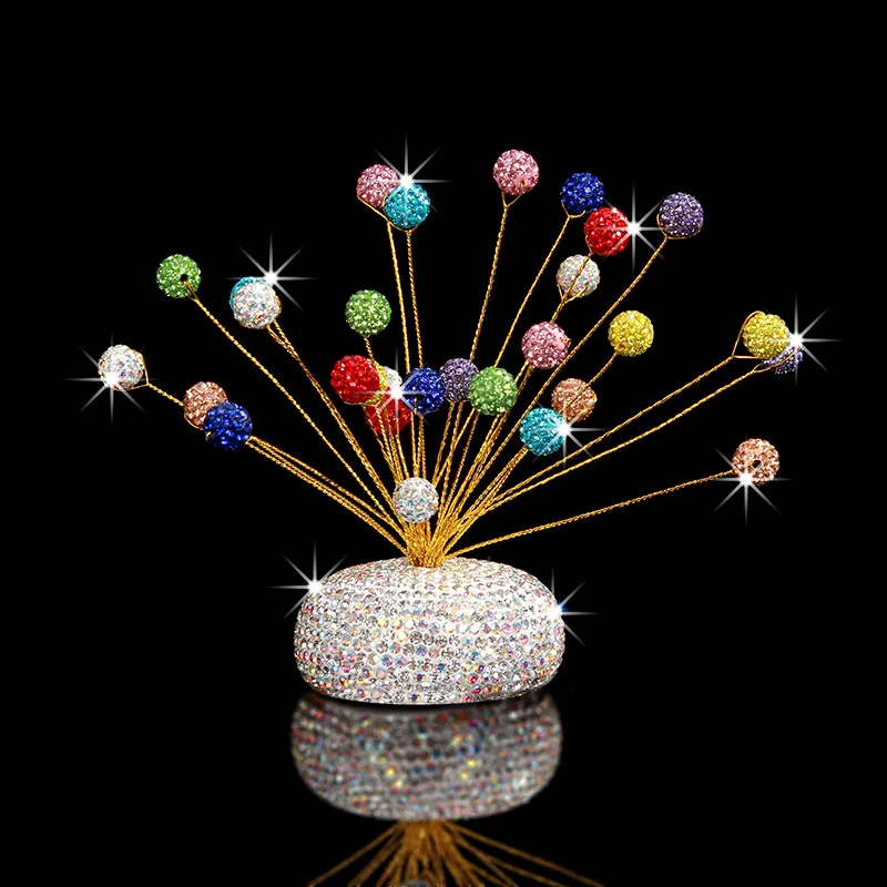 Автомобильный освежитель воздуха, автомобильные аксессуары для интерьера, украшение, женский орнамент, инкрустация бриллиантами, модный и милый ароматный диффузор для духов