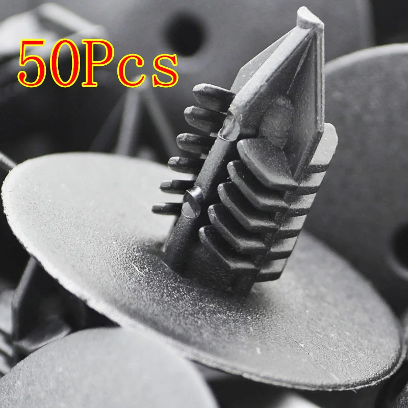 

50 шт. 10 мм пластиковые заклепки, крепеж для дверного крыла, бампера, зажимы для зажимов для Toyota VW Renault