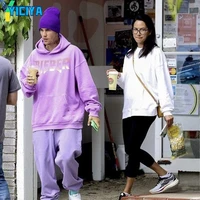 yiciya hood sweatshirt purple graffiti hoodie american high street oversize unisex hip hop sweater woman clothes y2k top coat