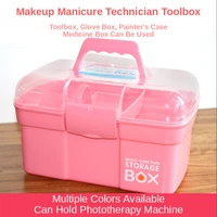 plastic toolbox storage box foot therapist ear picking beauty foot washing suitcase art dental medicine box home jewelry storage