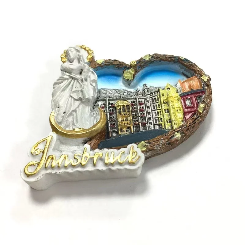 Австрия Innsbruck большой городской высококачественный холодильник с магнитными