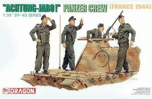 Dragon 6191 1/35 Fiskung-Jabo! Panzer Crew Франция 1944 г. Набор из 4 фигурок)