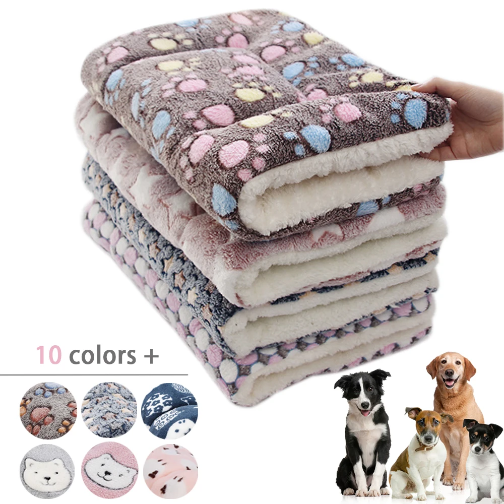 Soft Fur Dog Bed Pet Blanket Mat Household Flannel Mattress 