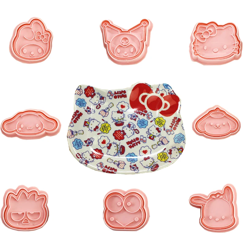 

Sanrio Cookie Cutter Table Plates Baking Pastry Bakeware Cartoon Cookie Mould Biscuits Mold Kitchen Accessories Decoration Tools