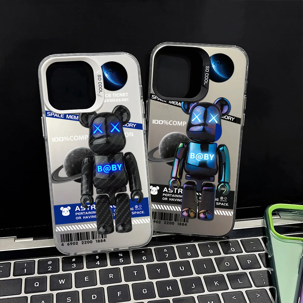 Чехол для телефона Космический астронавт-робот-игрушка-медведь Samsung Galaxy S24 S23 S22 Plus