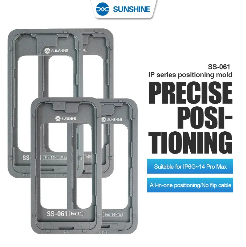 SUNSHINE SS-061 Позиционная форма для IP 6 7 8 X 11 12 13 14 ProMax Стекло + рамка OCA Финировочная