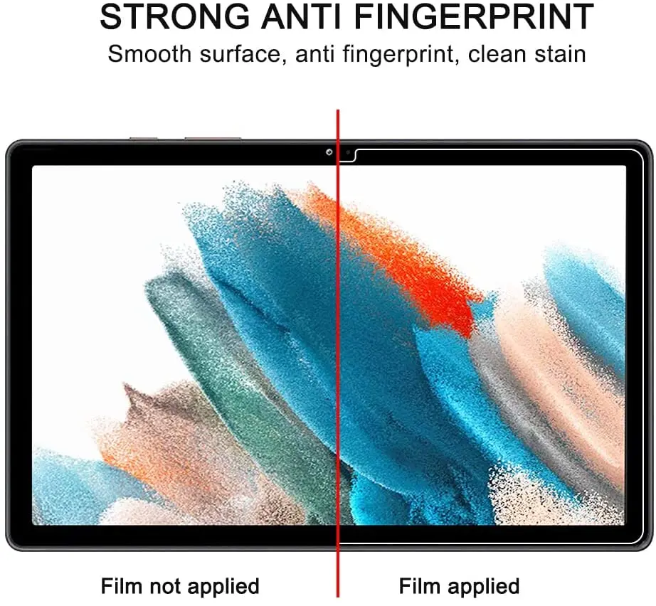 2pcs tablet screen protector for samsung galaxy tab a8 10 5 inch sm x200 x205 2021 full coverage tempered glass protective film free global shipping