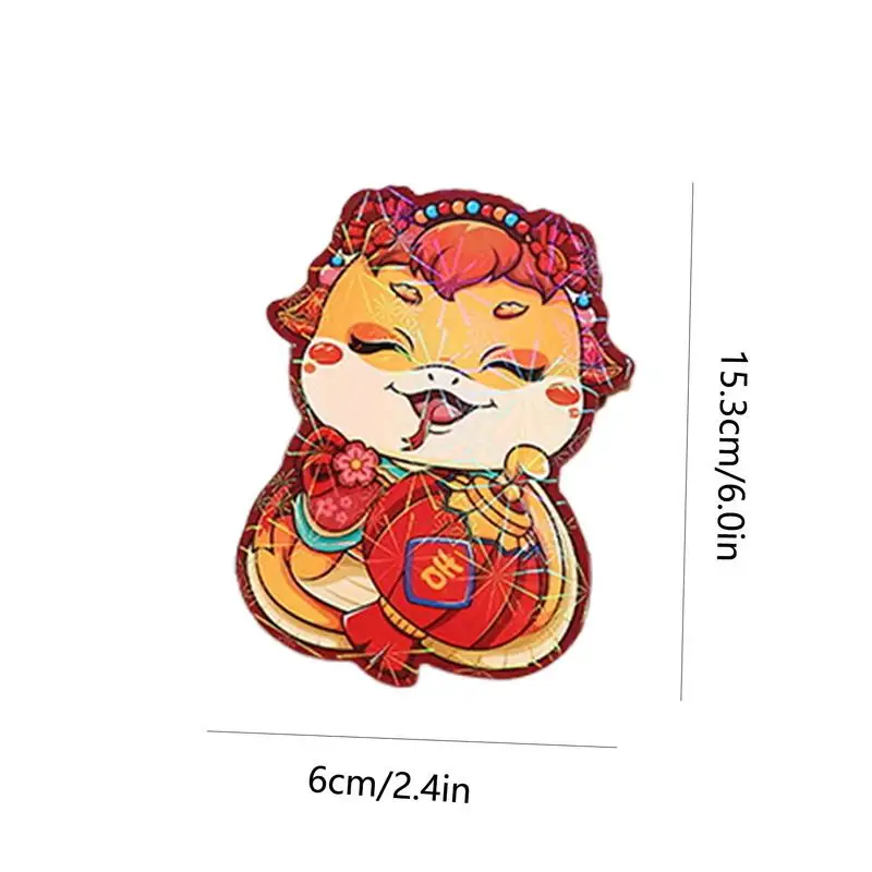 Красные конверты с китайским мультяшным рисунком для денег на удачу красный
