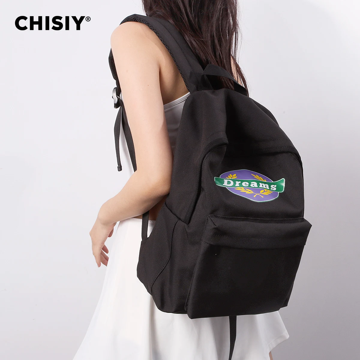 CHISIY Оригинальный Модный Хлопковый Холщовый Рюкзак Для Студентов Студенческий