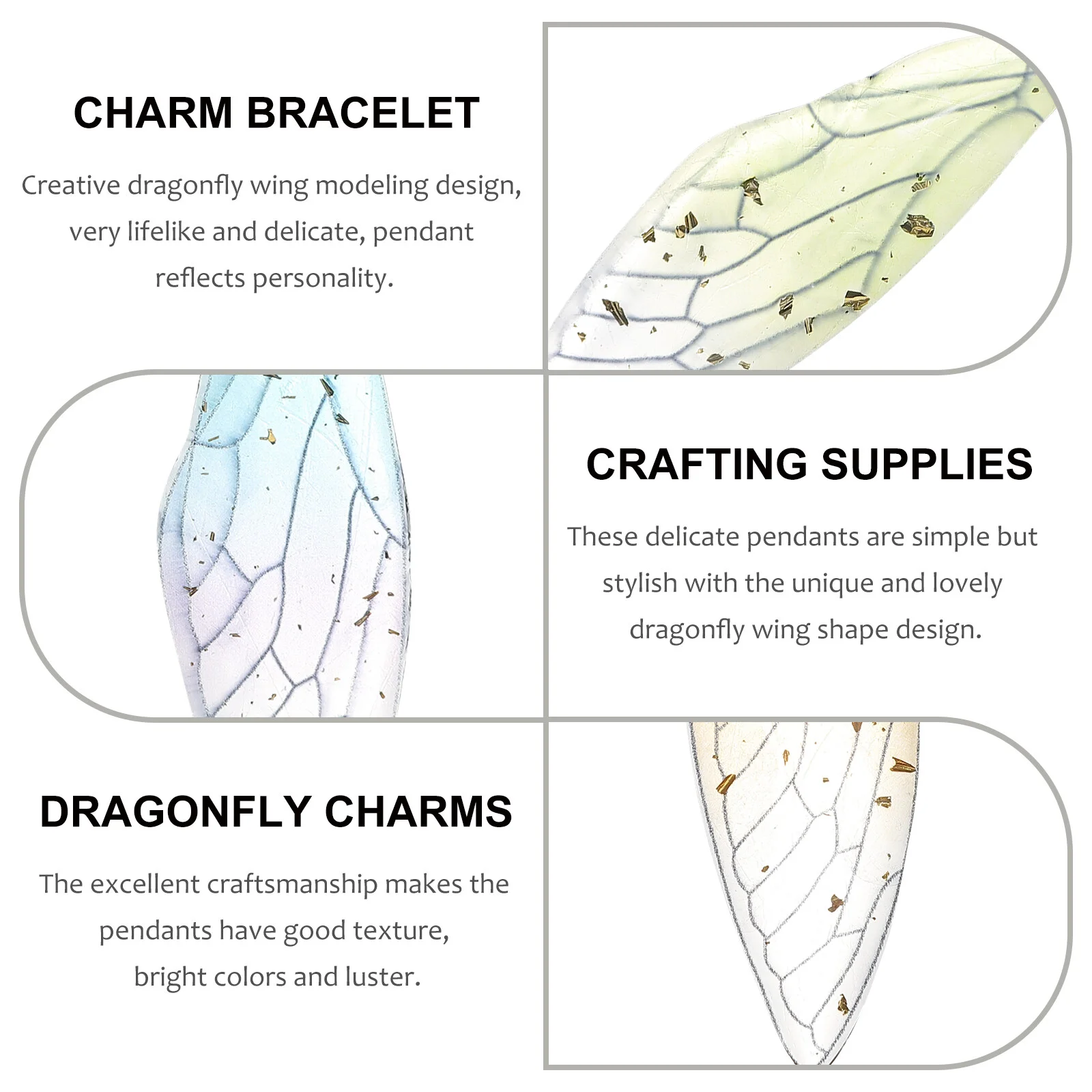 10 Pcs Charm Bracelets Decorate Necklace Charms Pendants Resin Braclet Jewelry Making