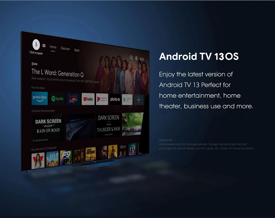 Смарт-ТВ KANAVI Q2 Smart TV Stick Android 13.0 с Allwinner H313 2 ГБ ОЗУ 16 Накопитель 4K H.265 4G 5G