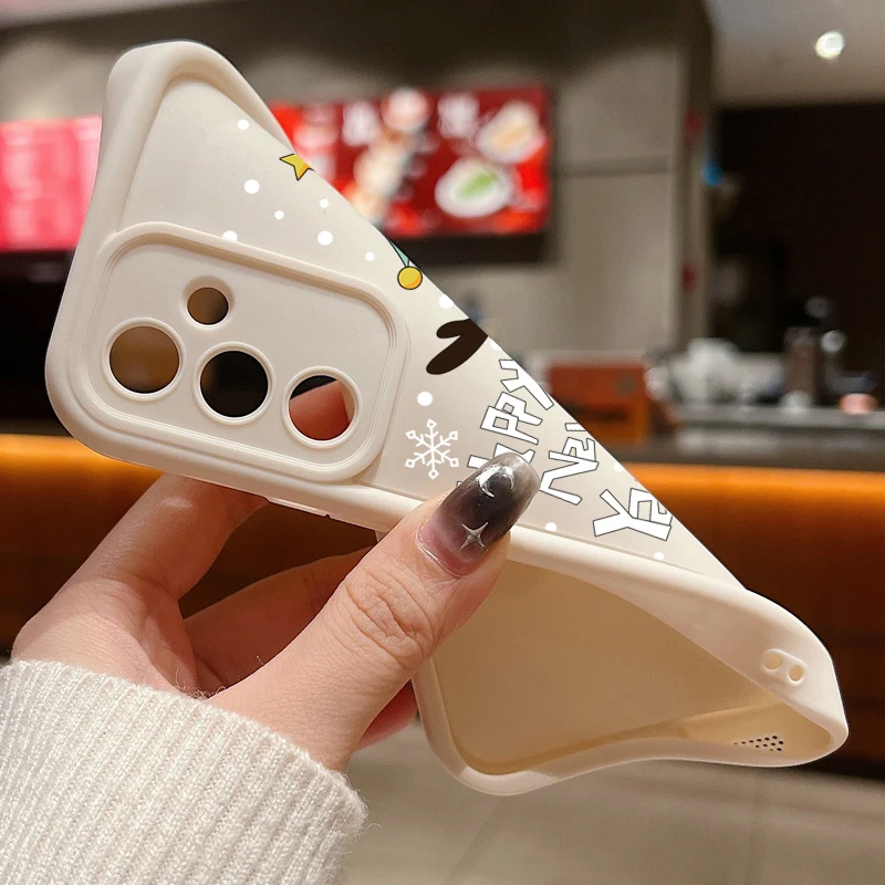 Рождественский новогодний чехол для Samsung Galaxy A34 A14 A15 A35 A55 A16 A54 A53 A52 S25 S24 S23 S22 S21 Ultra Plus