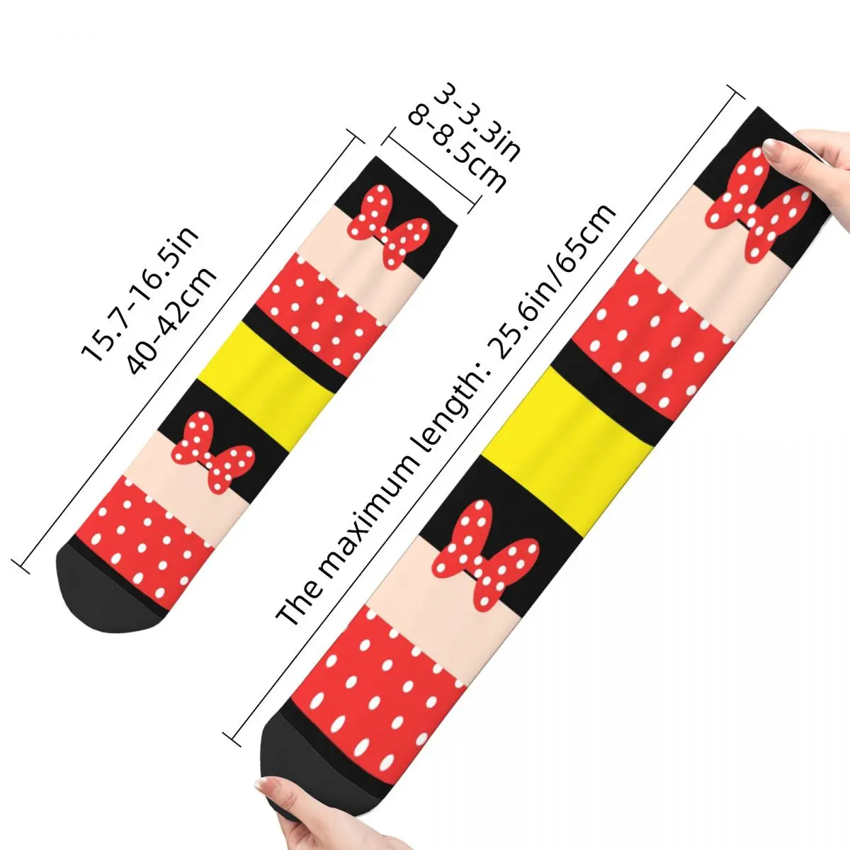 Cartoon Girl Mouse Merchandise Socks Non-slip Skateboard Tube Sock Unique Design for Women Little Small Gifts