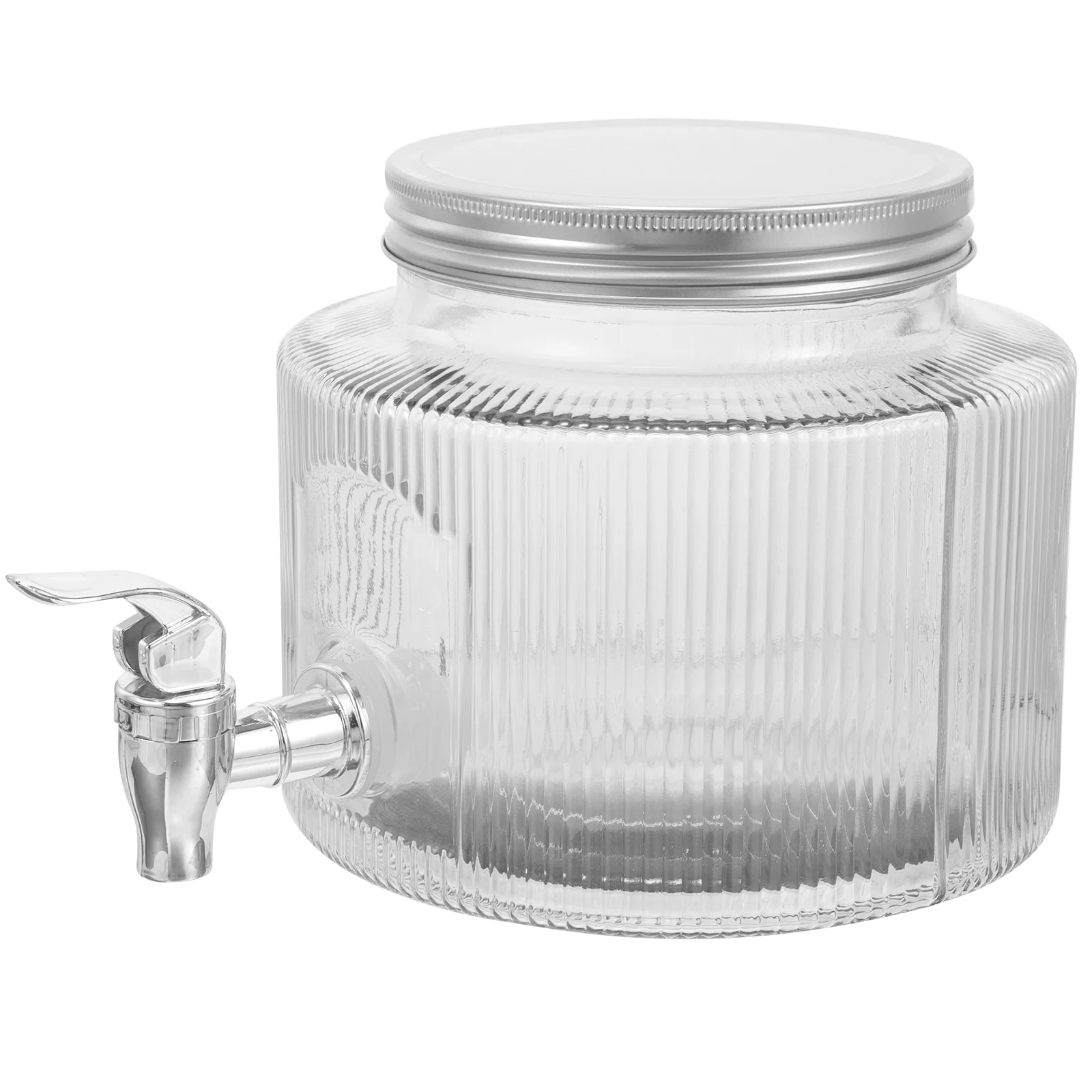 

Glass Drink Dispenser Spigot Storage Jar Beverage Storage Jar Glass Dispenser Jar with Tap 28L