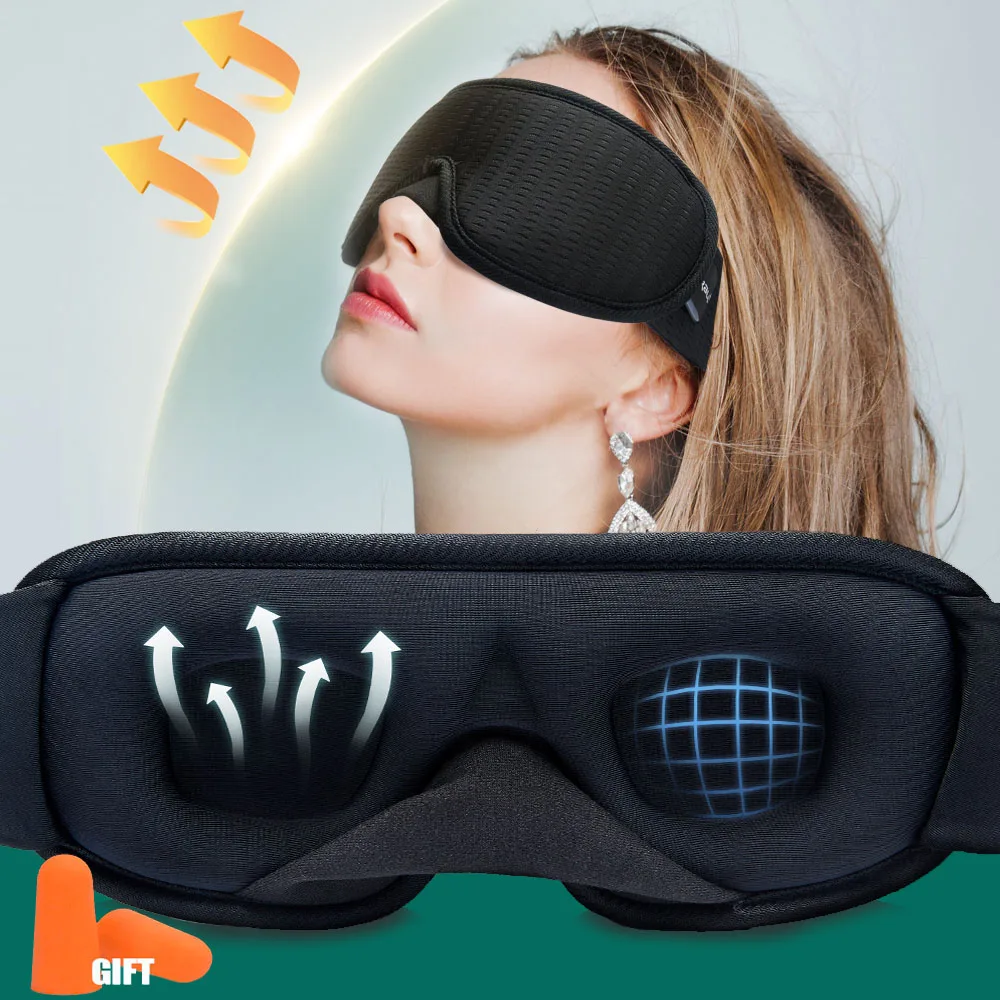 Трехмерная маска для сна пластырь глаз патчи дышащая лица Eyemask забота о здоровье