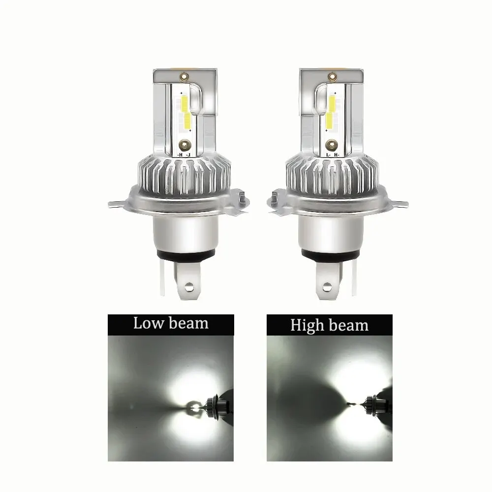 

Лампа для передней фары мотоцикла H4 BA20D, постоянный ток 11 в-60 в, 6500 лм, 1860 K