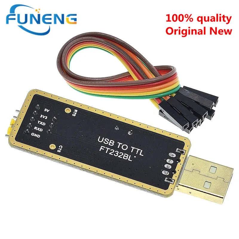 10 шт. FT232BL FT232RL USB 2.0 к кабелю для загрузки уровня TTL модулю адаптера