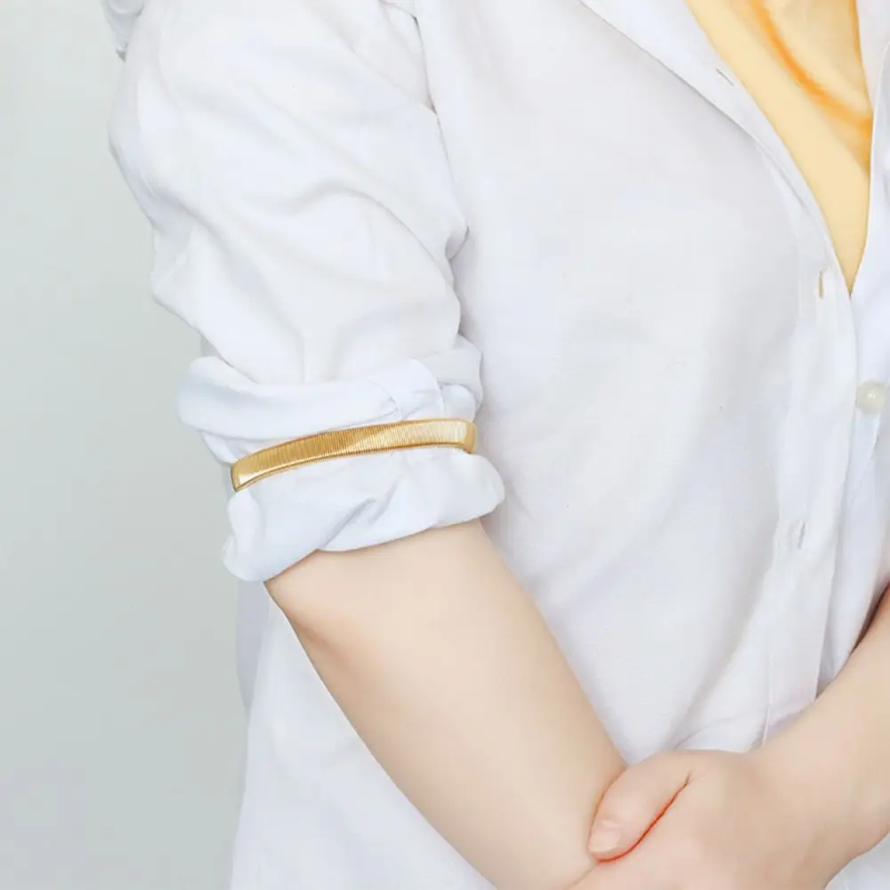 Эластичный Браслет-обруч нескользящий наручный ремешок для рубашки |