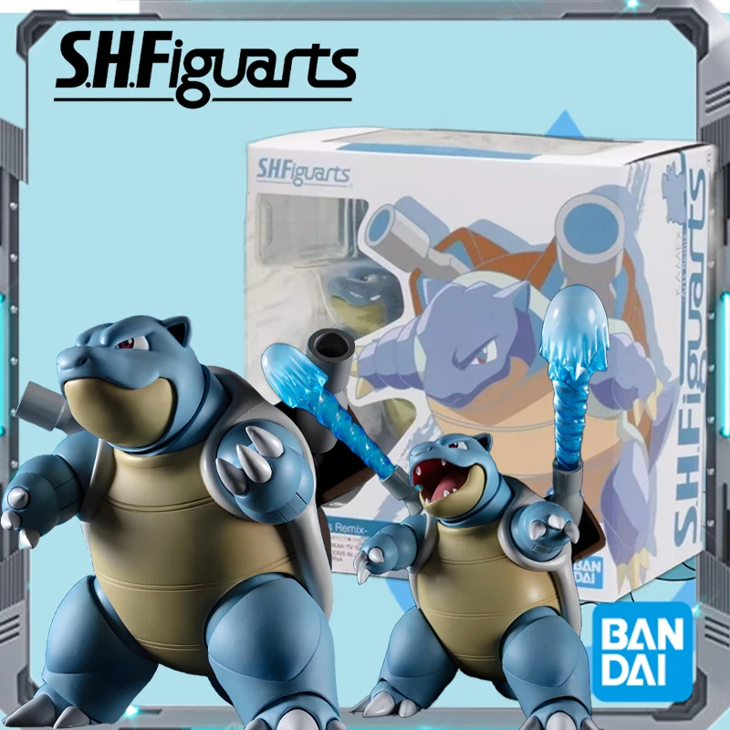 Bandai Original SHF POKÉMON BLASTOISE-ARTS REMIX- аниме фигурка в сборе модель игрушки Коллекционная