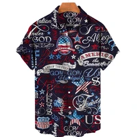 2022 summer new mens retro shirts single row button hawaiian shirt loose short sleeves mens 5xl fashion large size shirts