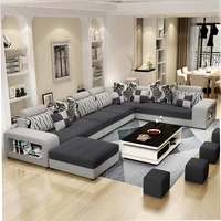 living room furniture modern fabric sofa european sectional sofa set 1909