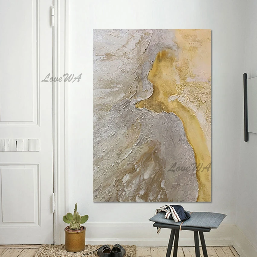 

Современная живопись абстрактный холст искусство без рамки гостиница художественный нож палитра Настенная картина Африканское искусство фигурка картины украшение