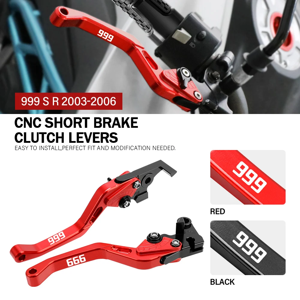 

CNC Adjustable Brake Clutch Levers Handle For DUCATI 999 S R 2003 2004 2005 2006 Motorcycle Accessories Handles Lever 999S 999R