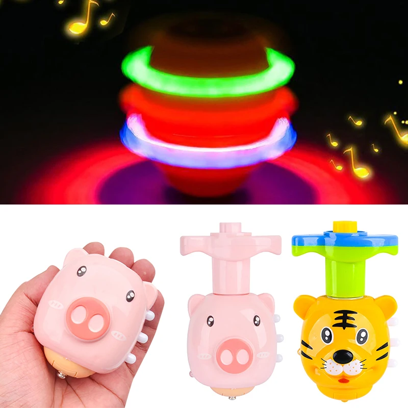 

Gyro Toy Colorful Flashing Gyro Music Spinning Toy With Launcher Ejection Toy Smooth for Children Birthday Gifts Kids Party Toy