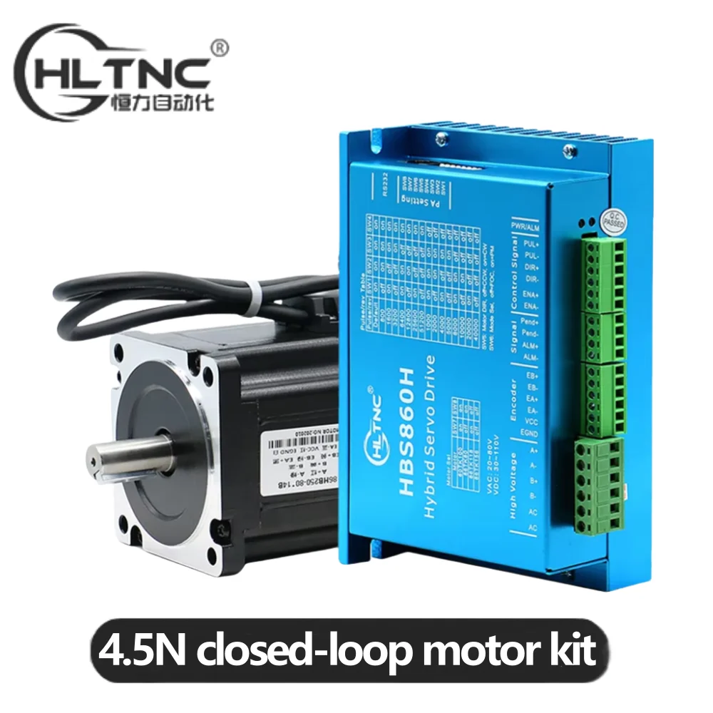 

Шаговый серводвигатель Nema34 HB860H+86HB250-80B 4.5 Н.м