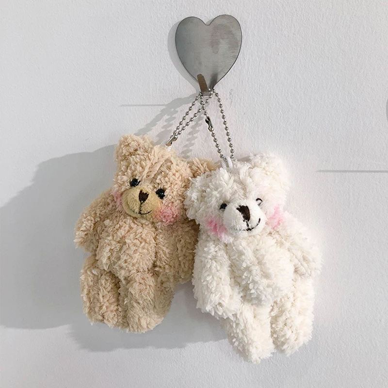

Fashion Lovely Cute Plush Doll Bear Keychain Kawaii Animal Bag Charms Pendant Toy Car Keyring Jewelry Party Lovers Gift Trinket