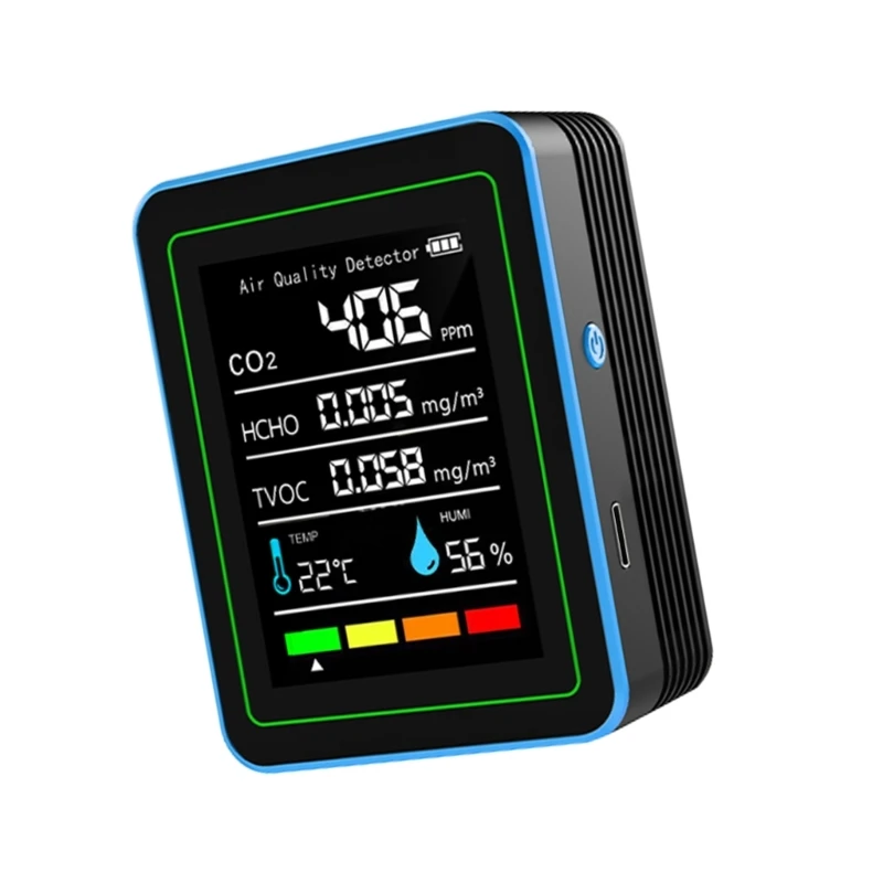 Мониторы качества воздуха влажности в помещении Температура CO2 TVOC HCHO Настольный