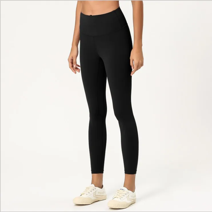Explosive Double-Sided Hair Grinding High Waist, Hip, Peach Hip, Bare Hip, Fitness Training Yoga Tights For Women